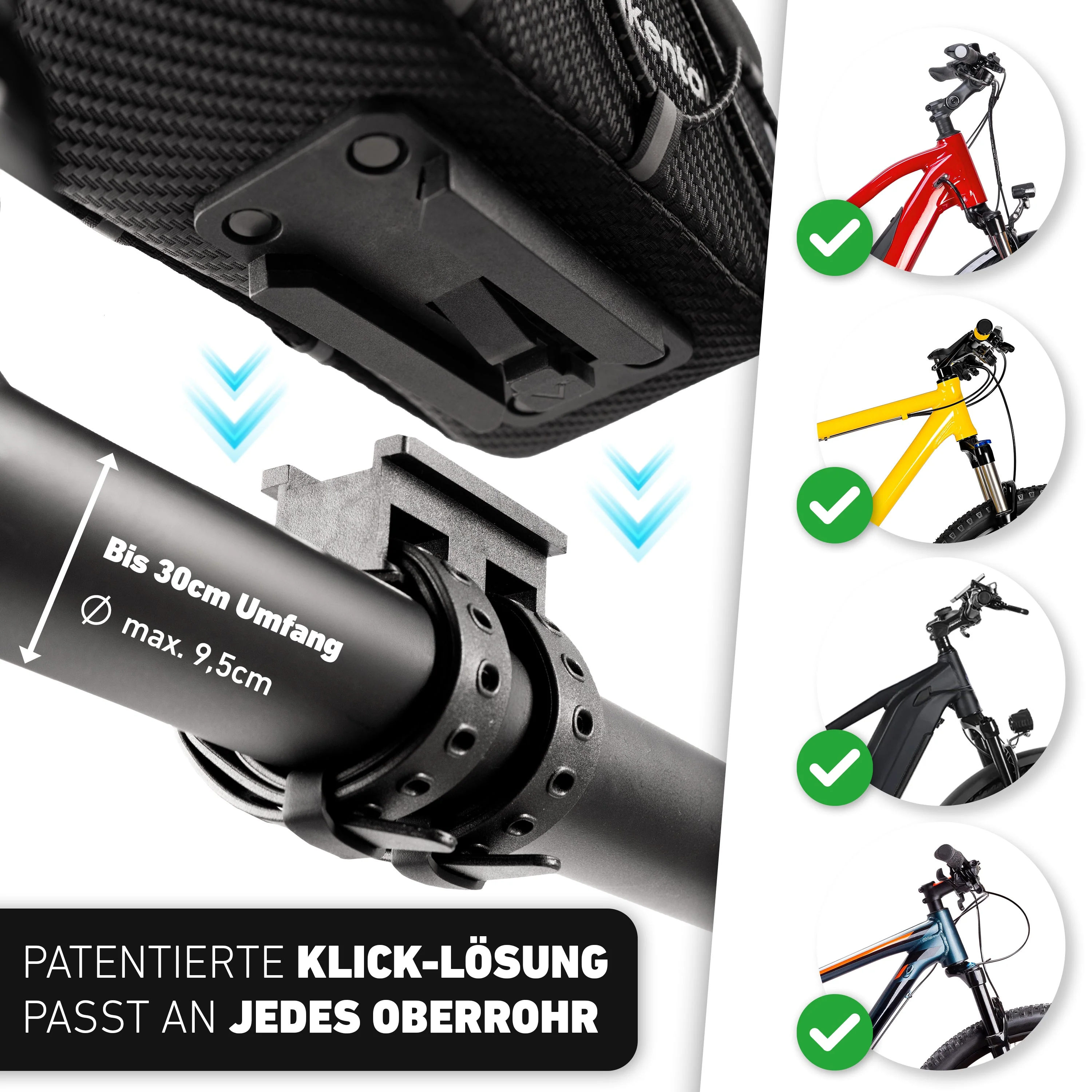 Frame Bag – Oberrohrtasche mit innovativem Adapter | Bundle - Image 11