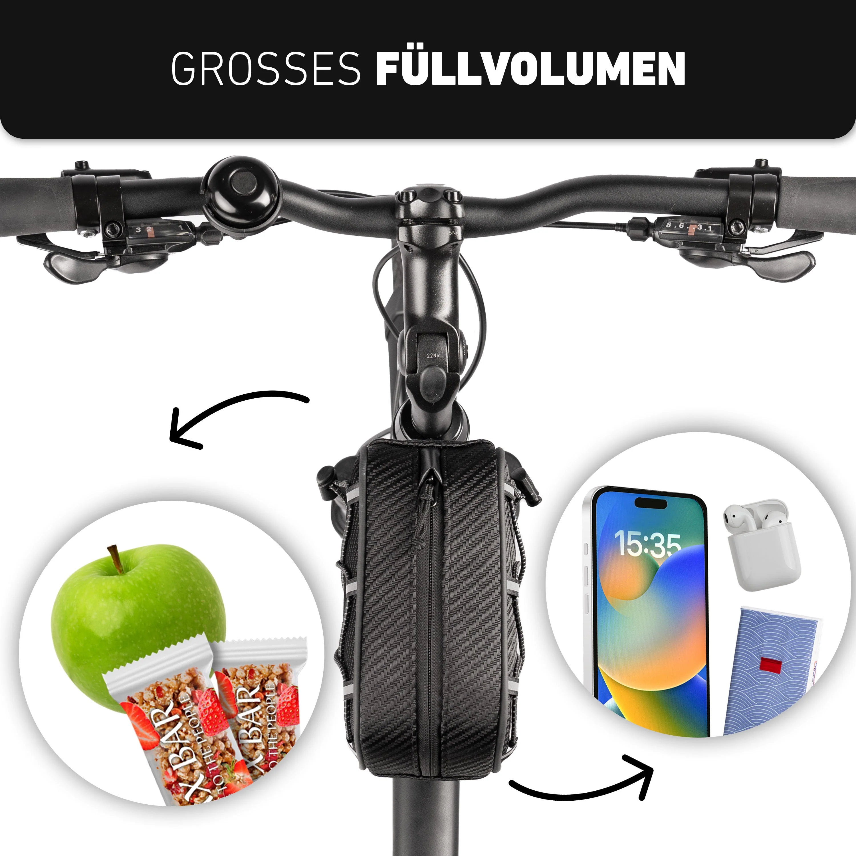 Frame Bag – Oberrohrtasche mit innovativem Adapter | Bundle - Image 9