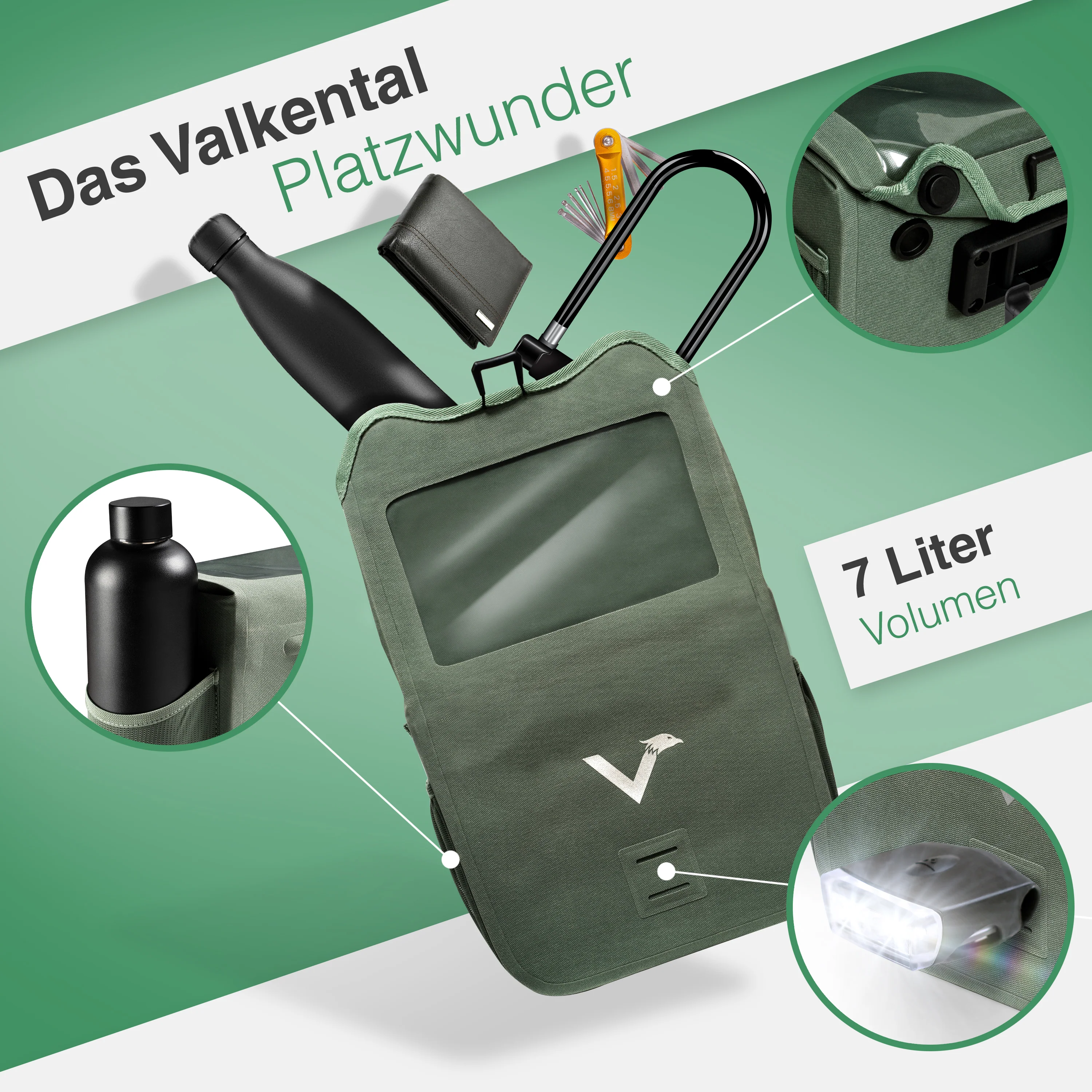 Front Pack - Robuste & wasserdichte Lenkertasche - B-Ware - Image 6