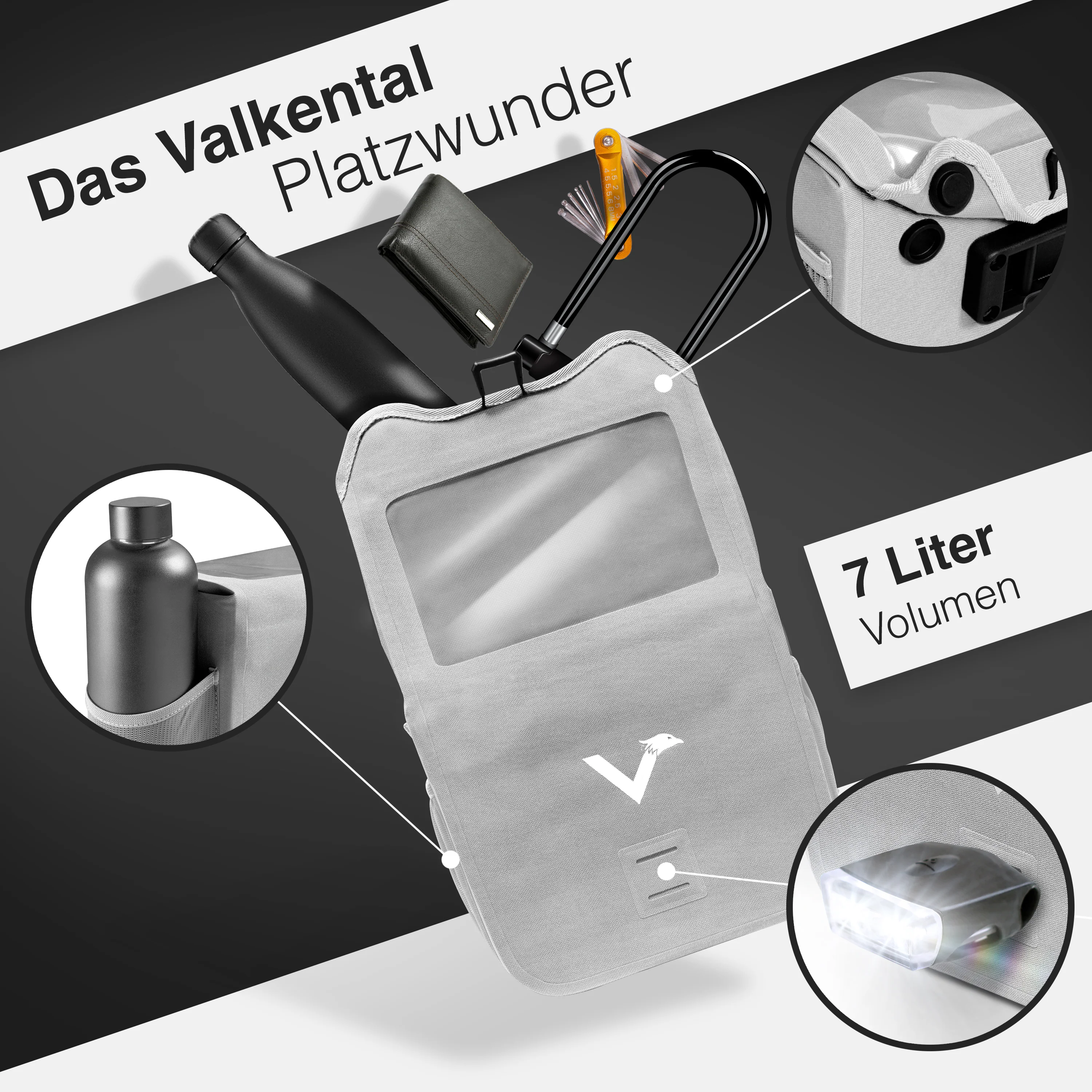 Front Pack - Robuste & wasserdichte Lenkertasche - B-Ware - Image 8