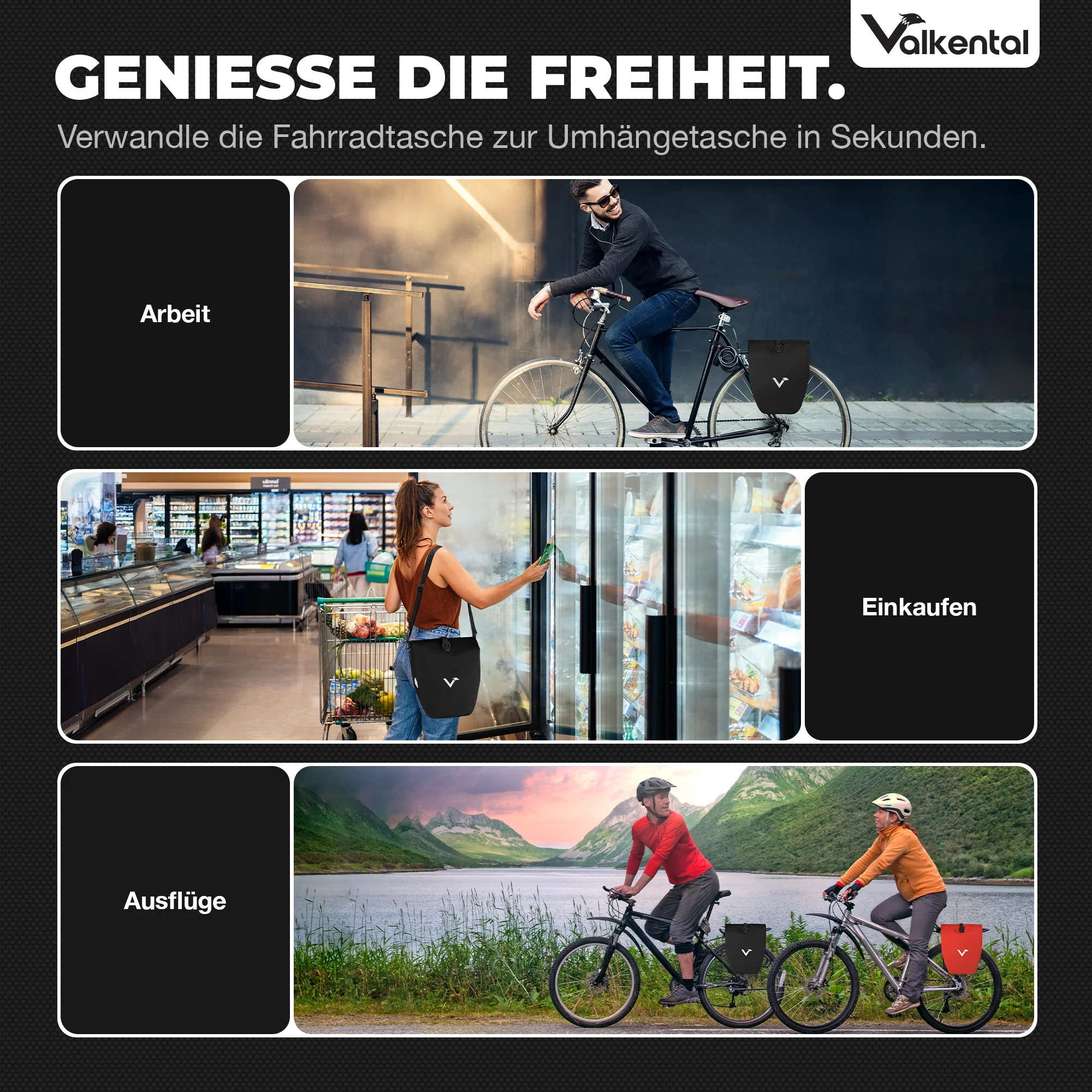 Bike Bag - große & wasserdichte Gepäckträgertasche - Image 59