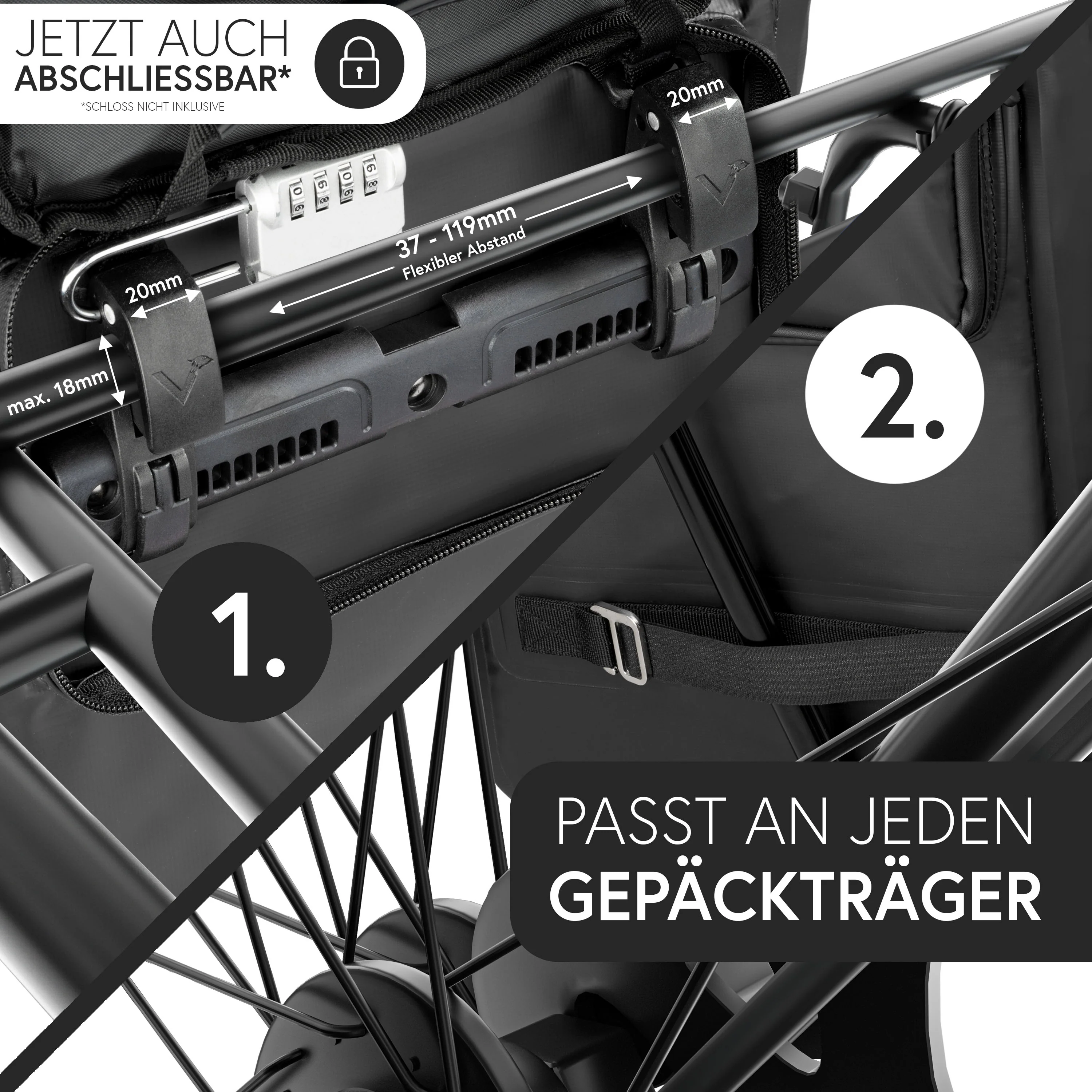 ValkOne 3in1 Fahrradtasche - perfekt für deinen Alltag! - Image 40
