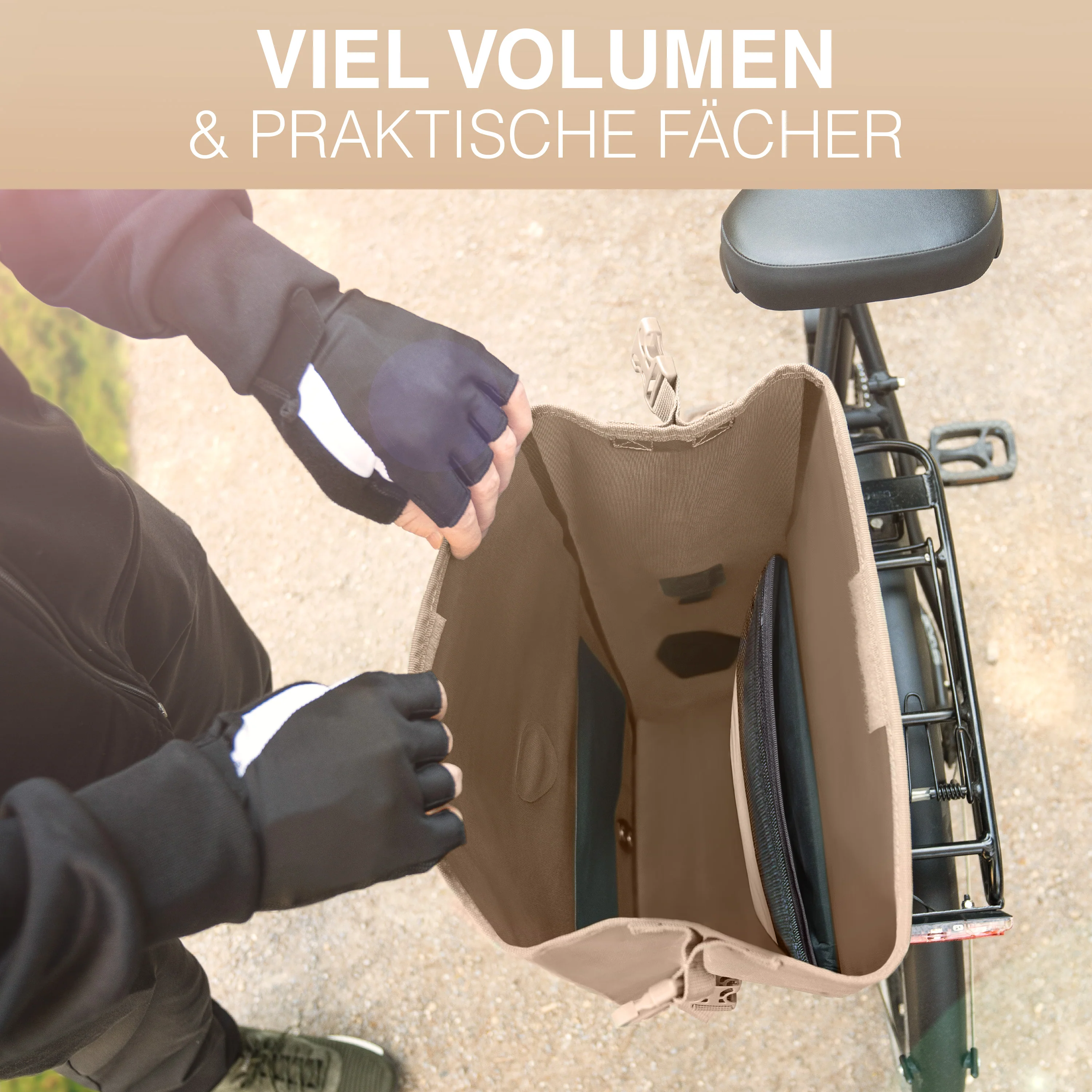 Bike Bag Urban - Praktische 2in1 Gepäckträgertasche im urbanen Look - Image 16