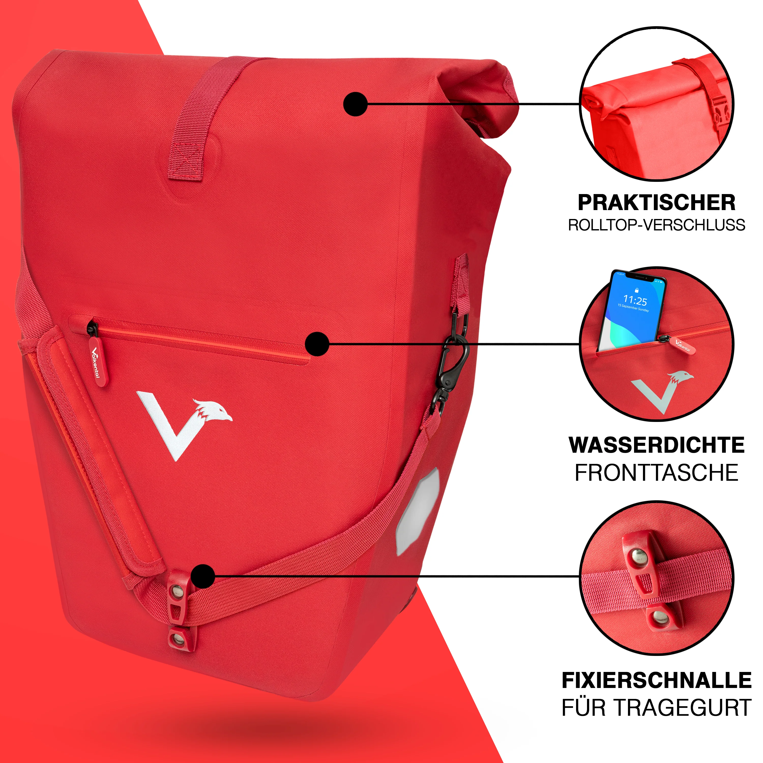 Bike Bag Urban - Praktische 2in1 Gepäckträgertasche im urbanen Look - Image 9